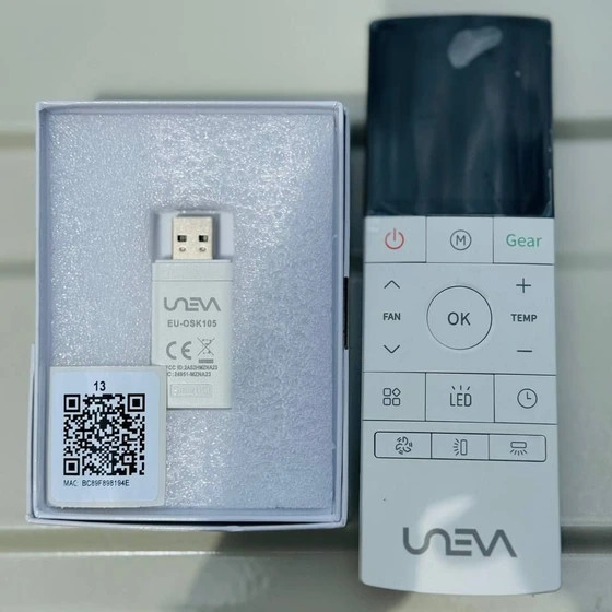 کولر گازی 24000 یونیوا اینورتردار پنل مشکی UN-MS24000VB