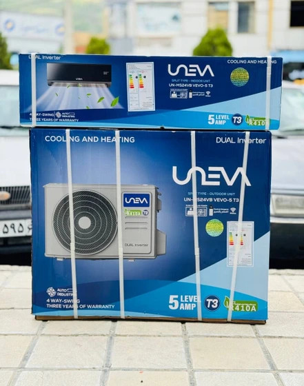کولر گازی 24000 یونیوا اینورتردار پنل مشکی UN-MS24000VB