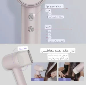 سشوار یونی حرفه ای با قدرت 1500وات برند ANLAN